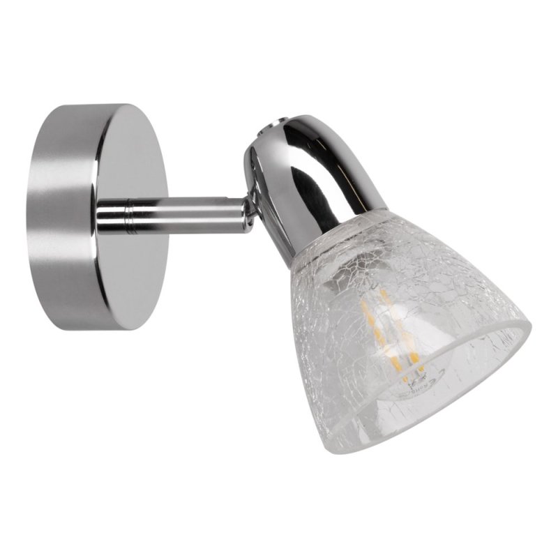 Alga Kinkiet 1xE14 Max.40W Chrom/Transparentny