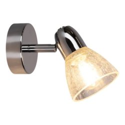 Alga Kinkiet 1xE14 Max.40W Chrom/Transparentny