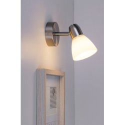 Alga Kinkiet 1xE14 Max.40W Satyna/Biały