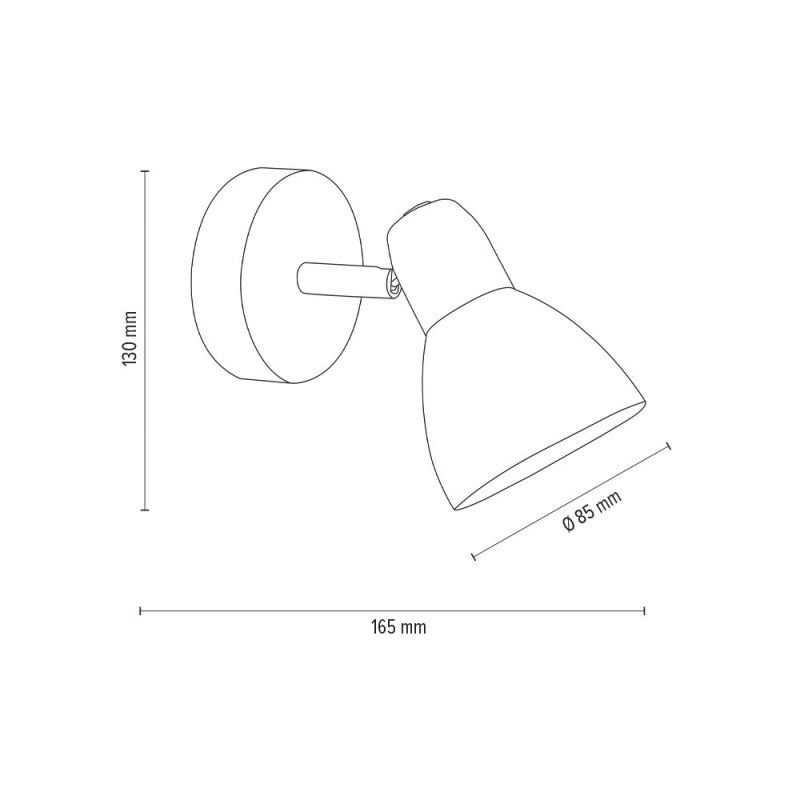 Alga Kinkiet 1xE14 Max.40W Satyna/Biały