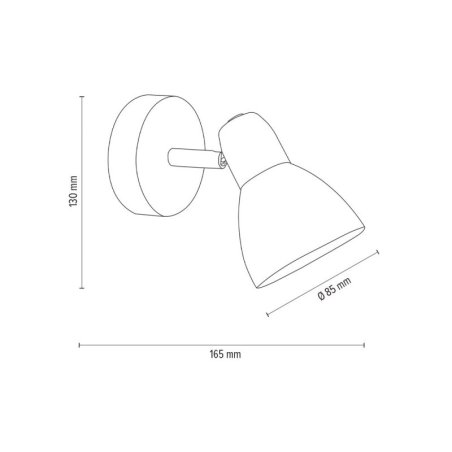Alga Kinkiet 1xE14 Max.40W Satyna/Biały