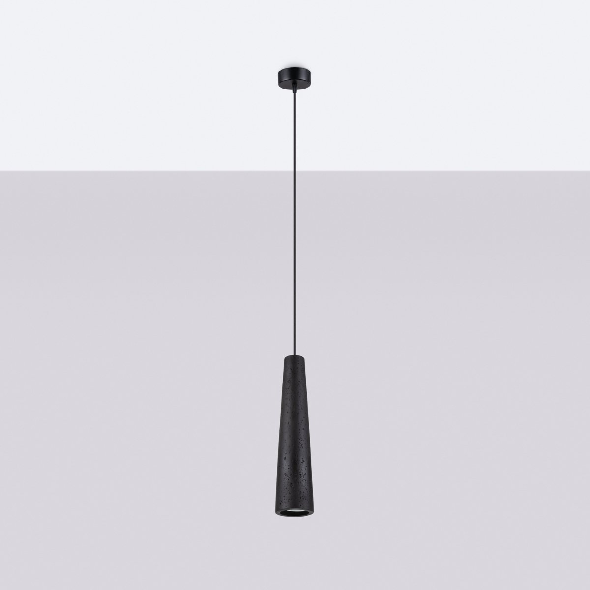 Lampa wisząca ELECTRA czarna beton