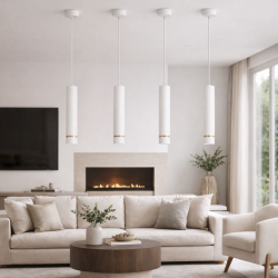 LAMPA WISZĄCA SUFITOWA TUBA ZWIS METAL GU10 LED SOPEL 1-pkt 2-pkt 3-pkt WARIANTY