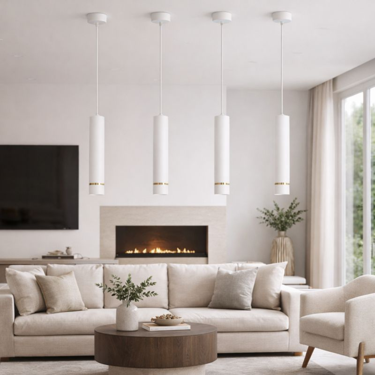 LAMPA WISZĄCA SUFITOWA TUBA ZWIS METAL GU10 LED SOPEL 1-pkt 2-pkt 3-pkt WARIANTY