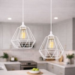 NOWOCZESNA LAMPA SUFITOWA WISZĄCA DIAMENT LOFT