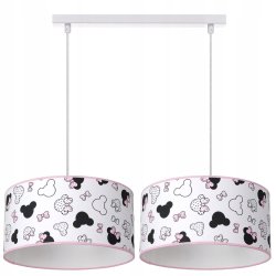 DZIECIĘCA LAMPA WISZĄCA ABAŻUR MYSZKA 30 CM LISTWA