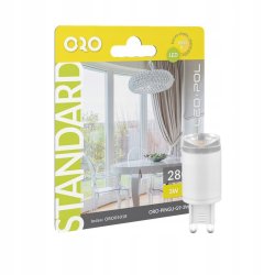 Żarówka Ozdobna Szklana G9 LED 3W barwa ciepła do tub zwisów 280lm