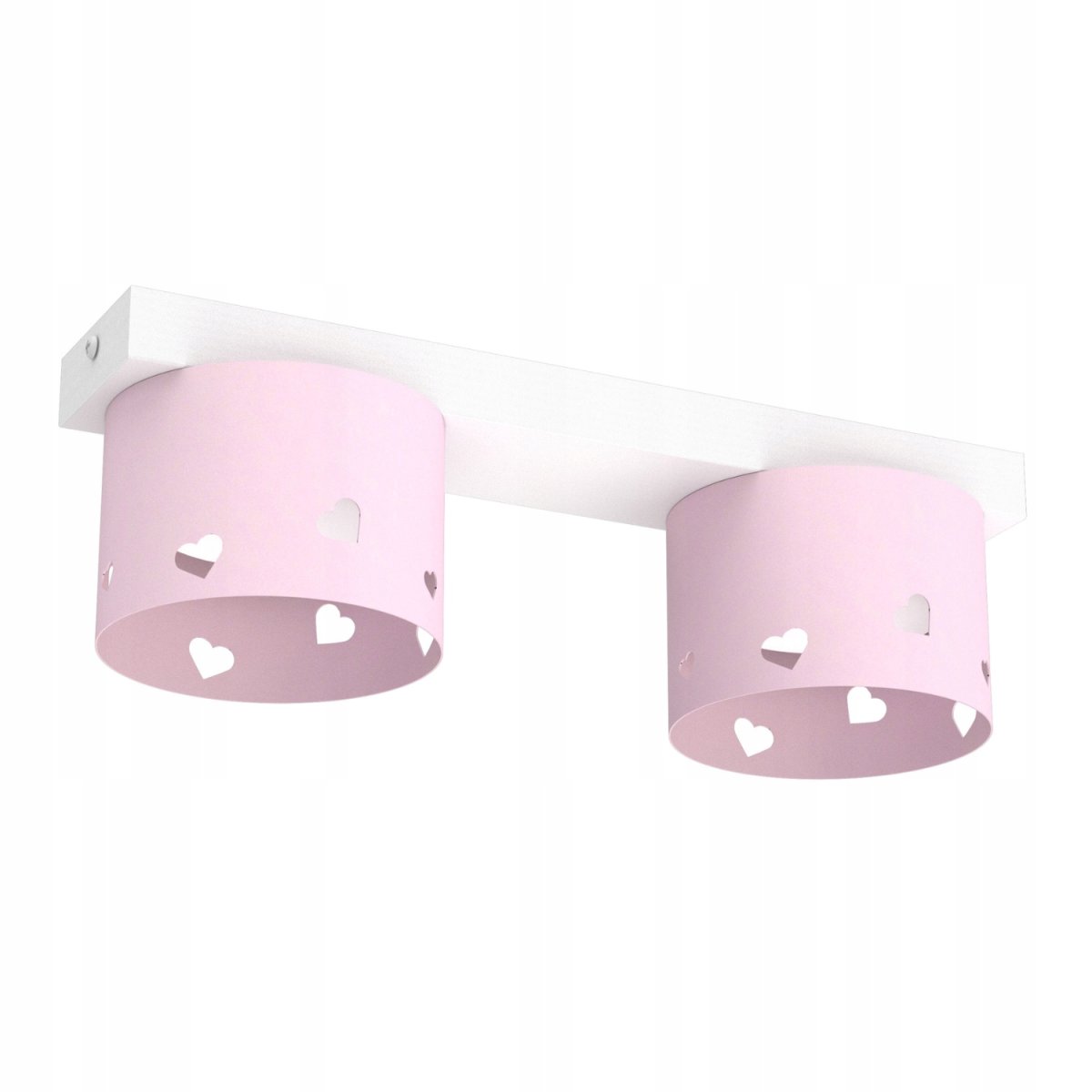 DZIECIĘCA LAMPA PLAFON SUFITOWY ŻYRANDOL LED GX53 SERCE DLA DZIEWCZYNKI