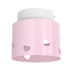 DZIECIĘCA LAMPA PLAFON SUFITOWY ŻYRANDOL LED GX53 SERCE DLA DZIEWCZYNKI