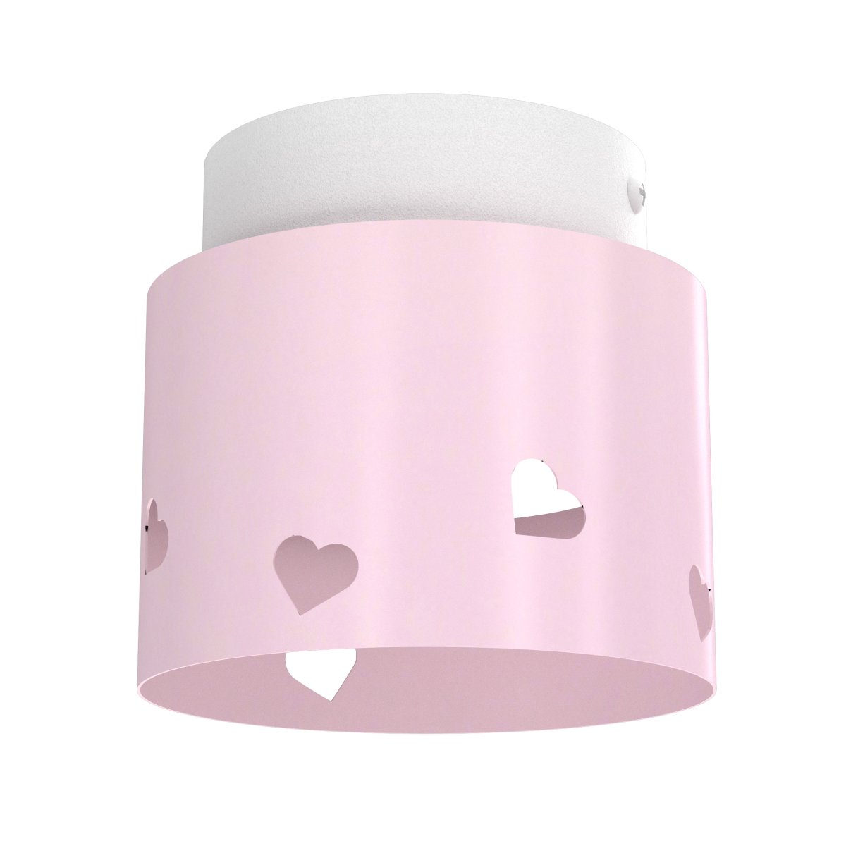 DZIECIĘCA LAMPA PLAFON SUFITOWY ŻYRANDOL LED GX53 SERCE DLA DZIEWCZYNKI