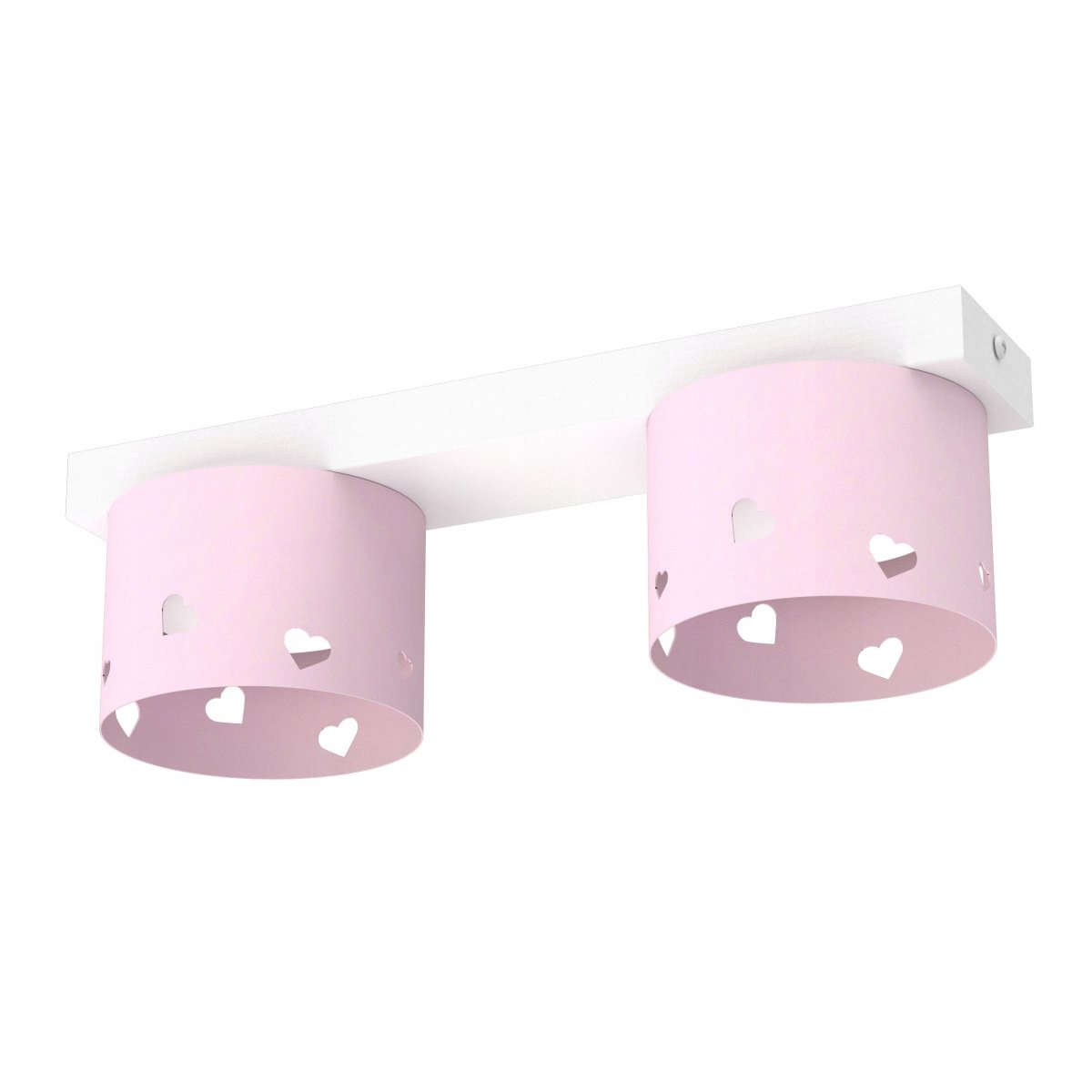 DZIECIĘCA LAMPA PLAFON SUFITOWY ŻYRANDOL LED GX53 SERCE DLA DZIEWCZYNKI