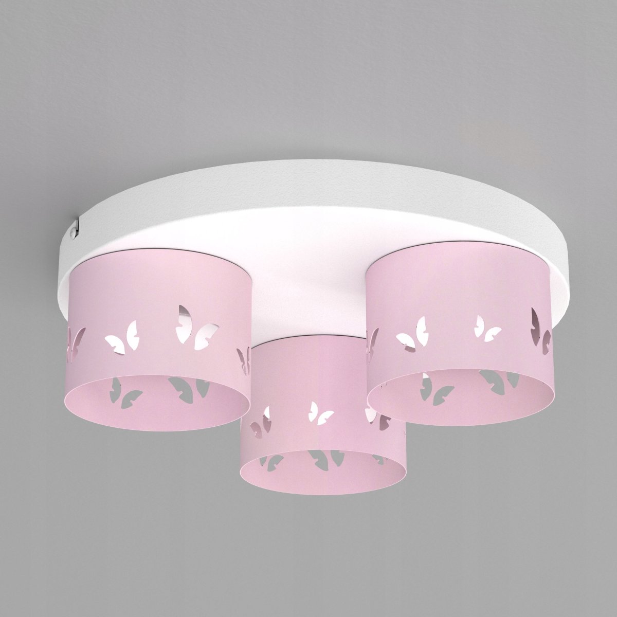 DZIECIĘCA LAMPA PLAFON SUFITOWY ŻYRANDOL LED GX53 MOTYL DLA DZIEWCZYNKI