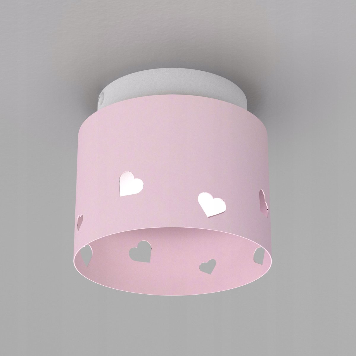 DZIECIĘCA LAMPA PLAFON SUFITOWY ŻYRANDOL LED GX53 SERCE DLA DZIEWCZYNKI