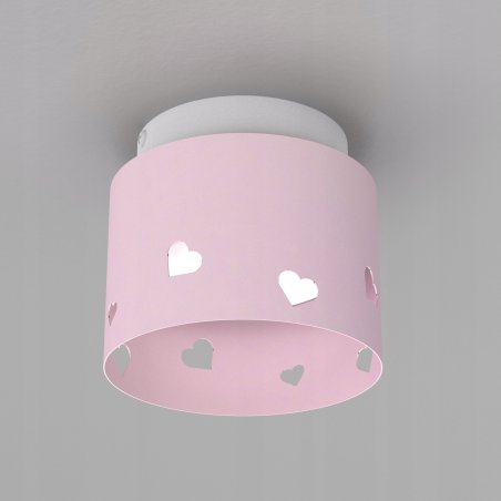 DZIECIĘCA LAMPA PLAFON SUFITOWY ŻYRANDOL LED GX53 SERCE DLA DZIEWCZYNKI