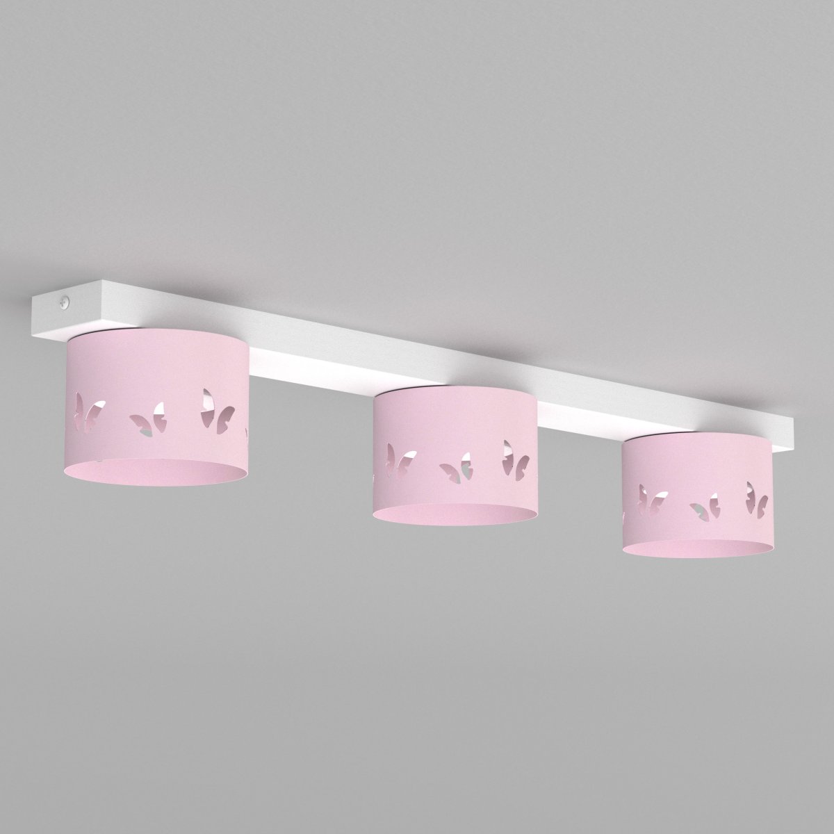 DZIECIĘCA LAMPA PLAFON SUFITOWY ŻYRANDOL LED GX53 MOTYL DLA DZIEWCZYNKI