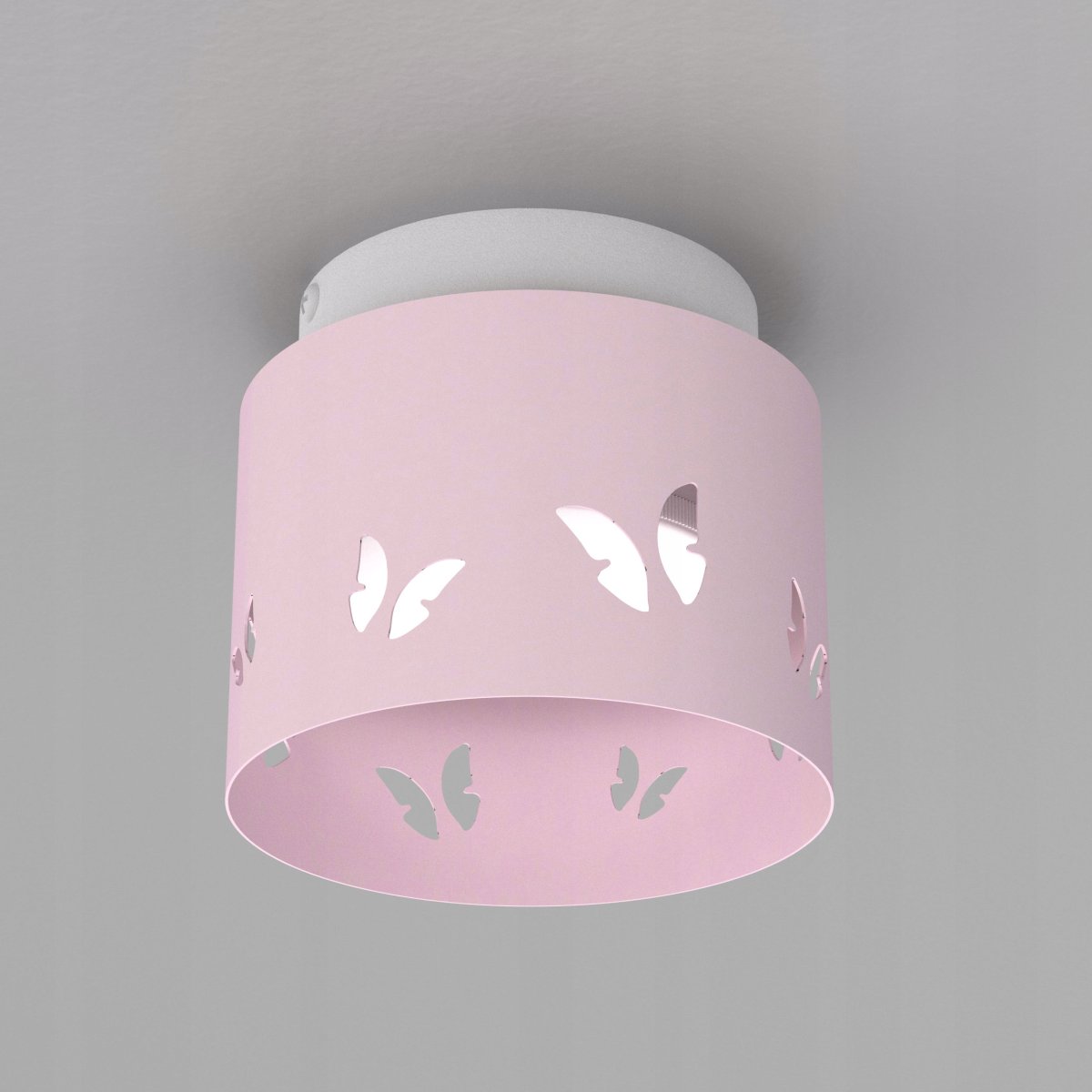 DZIECIĘCA LAMPA PLAFON SUFITOWY ŻYRANDOL LED GX53 MOTYL DLA DZIEWCZYNKI