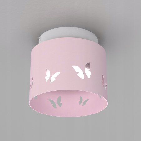 DZIECIĘCA LAMPA PLAFON SUFITOWY ŻYRANDOL LED GX53 MOTYL DLA DZIEWCZYNKI