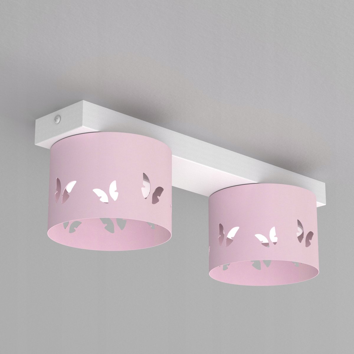 DZIECIĘCA LAMPA PLAFON SUFITOWY ŻYRANDOL LED GX53 MOTYL DLA DZIEWCZYNKI