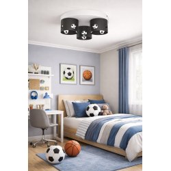 CHŁOPIĘCA LAMPA PLAFON SUFITOWY ŻYRANDOL LED GX53 PIŁKA NOŻNA CHŁOPCY
