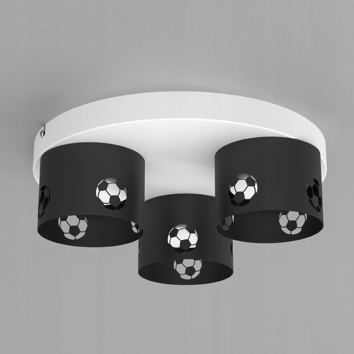 CHŁOPIĘCA LAMPA PLAFON SUFITOWY ŻYRANDOL LED GX53 PIŁKA NOŻNA CHŁOPCY
