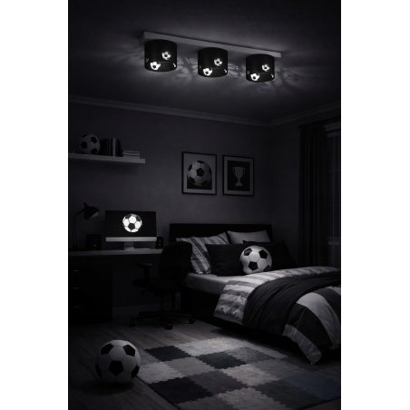 CHŁOPIĘCA LAMPA PLAFON SUFITOWY ŻYRANDOL LED GX53 PIŁKA NOŻNA CHŁOPCY