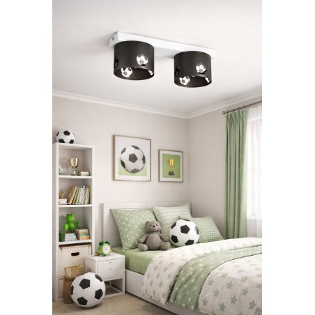 CHŁOPIĘCA LAMPA PLAFON SUFITOWY ŻYRANDOL LED GX53 PIŁKA NOŻNA CHŁOPCY