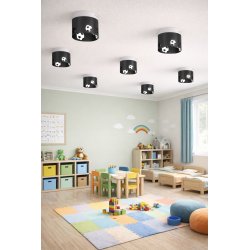 CHŁOPIĘCA LAMPA PLAFON SUFITOWY ŻYRANDOL LED GX53 PIŁKA NOŻNA CHŁOPCY