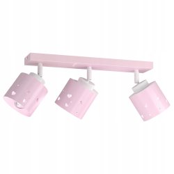 DZIEWCZĘCA LAMPA PLAFON SUFITOWA ŻYRANDOL LED E27 RÓŻOWA