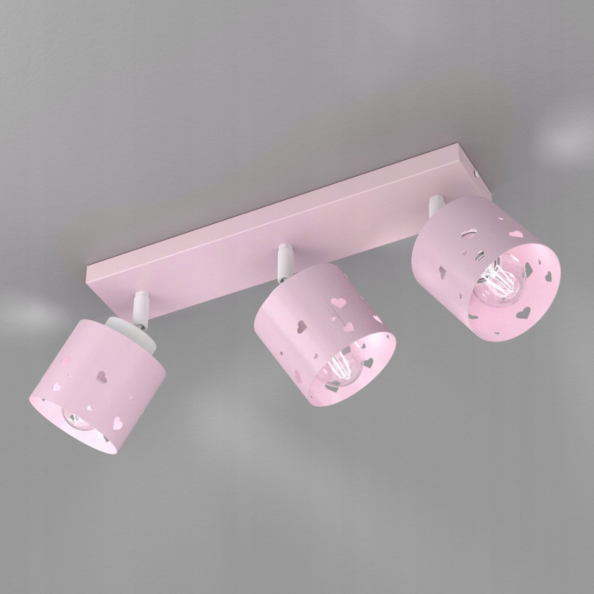 DZIEWCZĘCA LAMPA PLAFON SUFITOWA ŻYRANDOL LED E27 RÓŻOWA