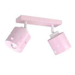 DZIEWCZĘCA LAMPA PLAFON SUFITOWA ŻYRANDOL LED E27 RÓŻOWA