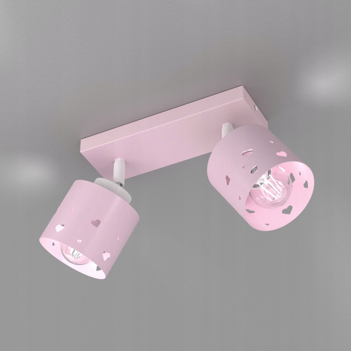 DZIEWCZĘCA LAMPA PLAFON SUFITOWA ŻYRANDOL LED E27 RÓŻOWA