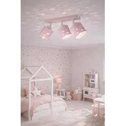 DZIEWCZĘCA LAMPA PLAFON SUFITOWA ŻYRANDOL LED E27 RÓŻOWA