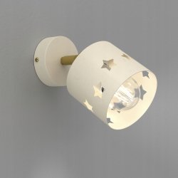 DZIEWCZĘCA LAMPA PLAFON SUFITOWA ŻYRANDOL LED 3XE27 BEŻOWA GWIAZDKI