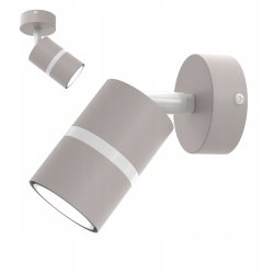 KINKIET ŚCIENNY RUCHOMY LED GU10 REGULOWANY OZDOBNY JASNY KASZMIR BIAŁY
