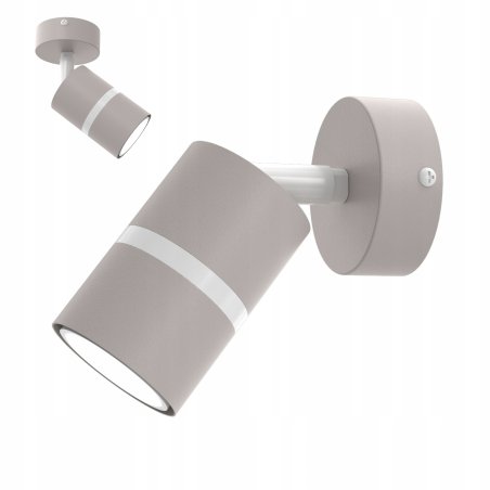 KINKIET ŚCIENNY RUCHOMY LED GU10 REGULOWANY OZDOBNY JASNY KASZMIR BIAŁY
