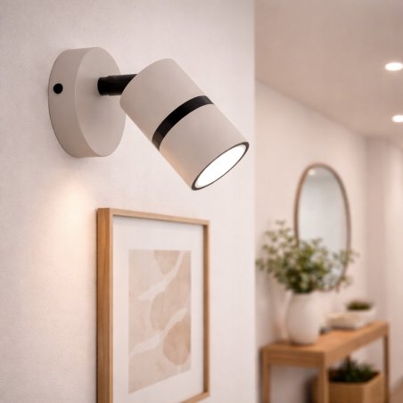 KINKIET ŚCIENNY RUCHOMY LED GU10 REGULOWANY OZDOBNY JASNY KASZMIR WŁĄCZNIK