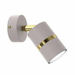 KINKIET ŚCIENNY RUCHOMY LED GU10 REGULOWANY OZDOBNY JASNY KASZMIR ZŁOTY