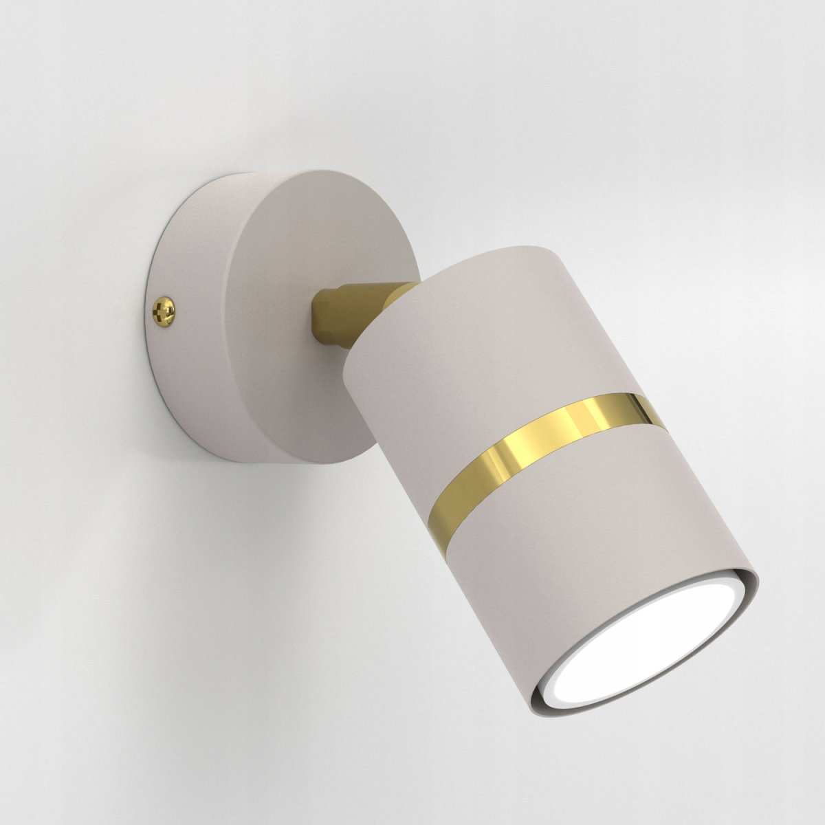 KINKIET ŚCIENNY RUCHOMY LED GU10 REGULOWANY OZDOBNY JASNY KASZMIR ZŁOTY