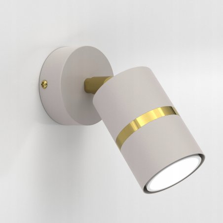 KINKIET ŚCIENNY RUCHOMY LED GU10 REGULOWANY OZDOBNY JASNY KASZMIR ZŁOTY