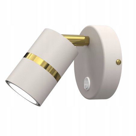 KINKIET ŚCIENNY RUCHOMY LED GU10 REGULOWANY OZDOBNY JASNY KASZMIR ZŁOTY