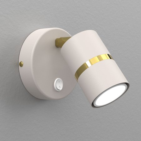 KINKIET ŚCIENNY RUCHOMY LED GU10 REGULOWANY OZDOBNY JASNY KASZMIR ZŁOTY