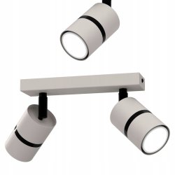 PLAFON SUFITOWY RUCHOMY LED GU10 REGULOWANY OZDOBNY JASNY KASZMIR CZARNY