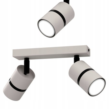 PLAFON SUFITOWY RUCHOMY LED GU10 REGULOWANY OZDOBNY JASNY KASZMIR CZARNY