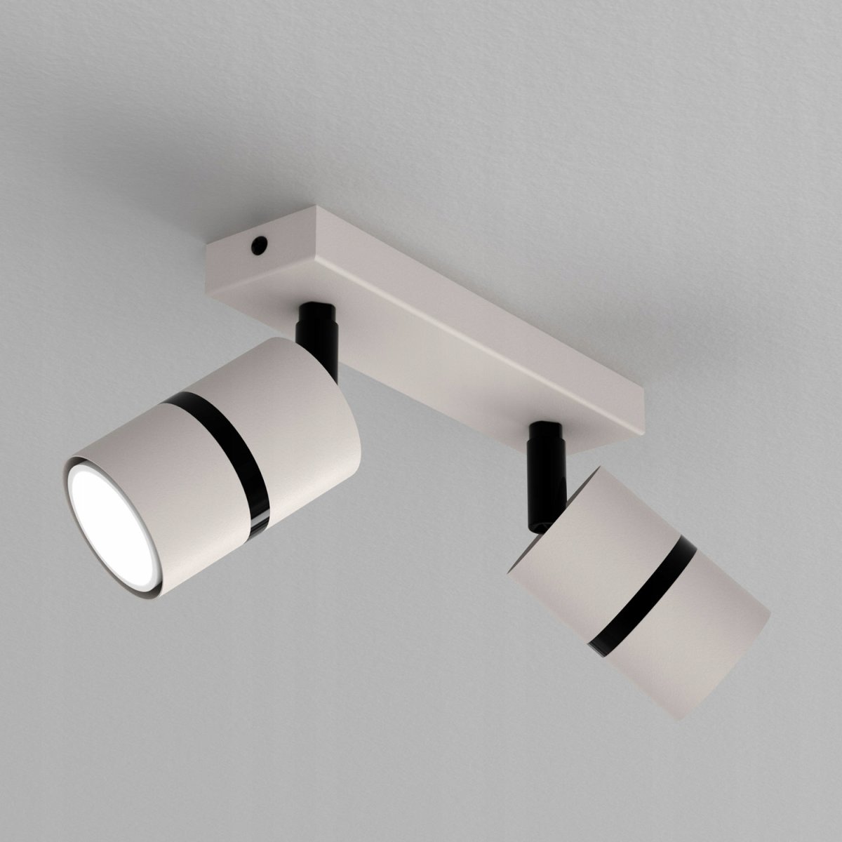 PLAFON SUFITOWY RUCHOMY LED GU10 REGULOWANY OZDOBNY JASNY KASZMIR CZARNY