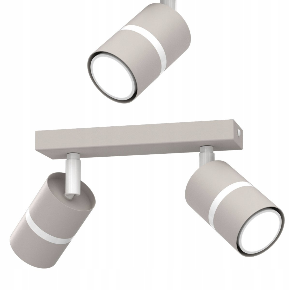 PLAFON SUFITOWY RUCHOMY LED GU10 REGULOWANY OZDOBNY JASNY KASZMIR BIAŁY