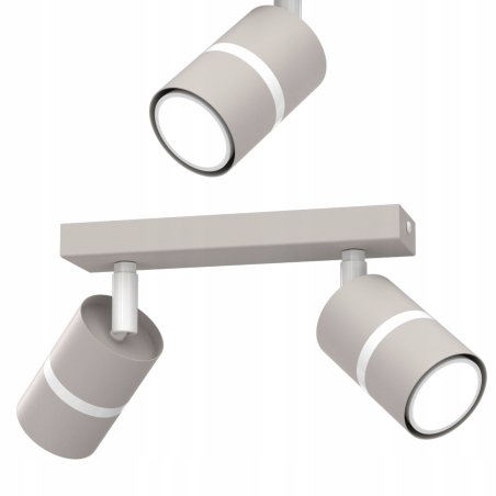 PLAFON SUFITOWY RUCHOMY LED GU10 REGULOWANY OZDOBNY JASNY KASZMIR BIAŁY