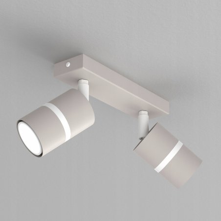 PLAFON SUFITOWY RUCHOMY LED GU10 REGULOWANY OZDOBNY JASNY KASZMIR BIAŁY