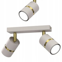 PLAFON SUFITOWY RUCHOMY LED GU10 REGULOWANY OZDOBNY JASNY KASZMIR ZŁOTY