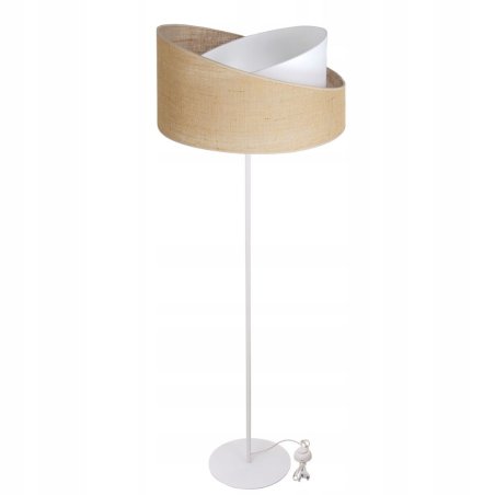 JUTOWA BOHO LAMPA STOJĄCA JUTA 45CM SKOS ABAŻUR