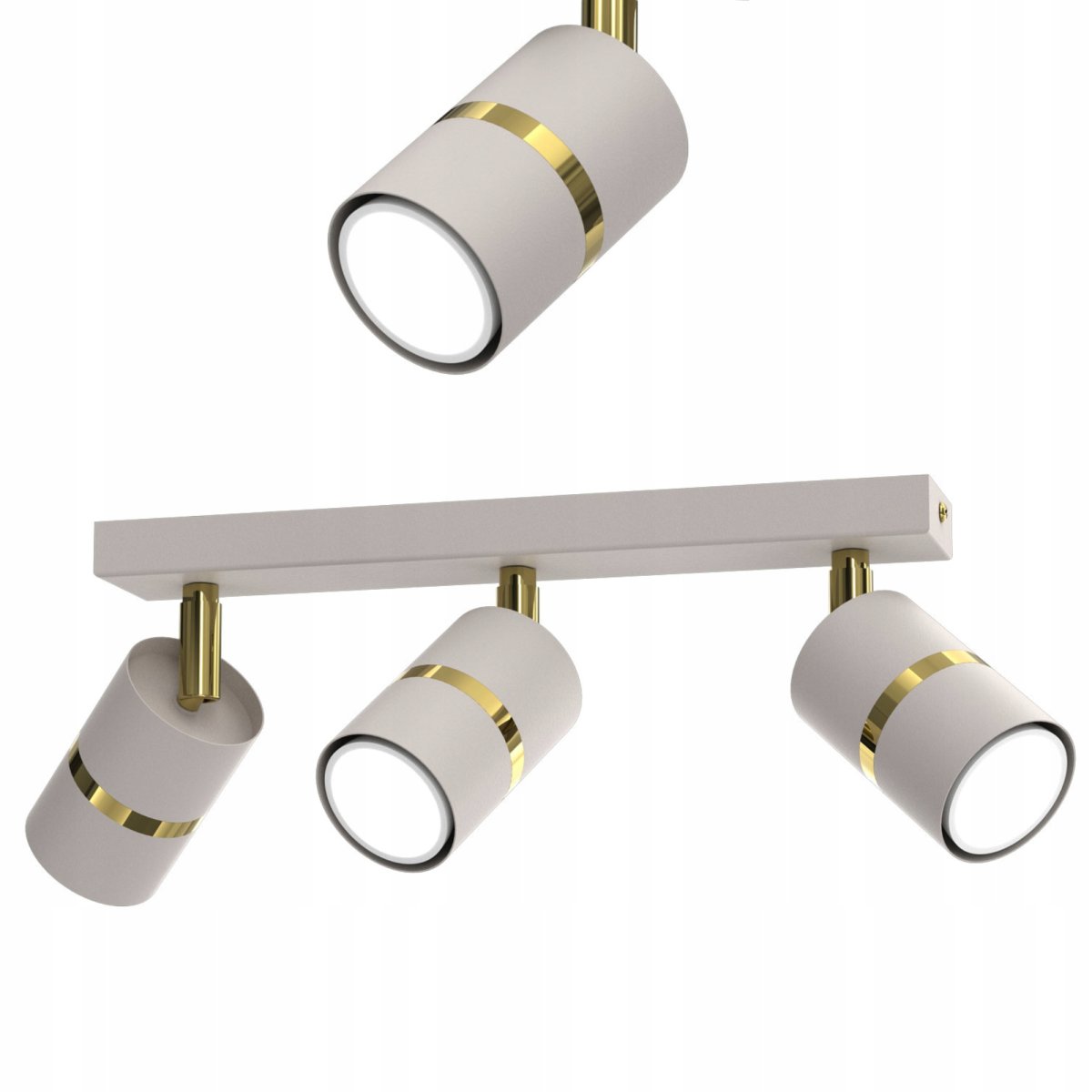 PLAFON SUFITOWY RUCHOMY LED GU10 REGULOWANY OZDOBNY JASNY KASZMIR ZŁOTY